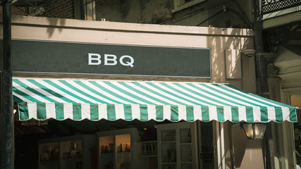 Street Sign to BBQ