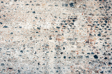 wall of Castello Ursino, ancient castle in Catania, Sicily, Southern Italy.