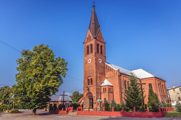 Obraz premium St Theresa of Child Jesus Church in Szymbark, small village in Pomerania region of Poland