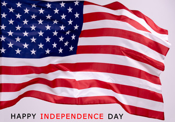 American flag background for Memorial Day or 4th of July with copy space. Or Independence Day background.