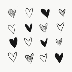 Illustration Love Hearts Design