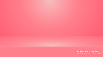 Fototapeta premium Vector table with carpet in the studio For making advertising media for selling products.