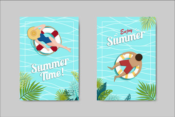 Beautiful Summer Card lettering card