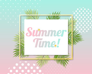 Beautiful Summer banner and poster card