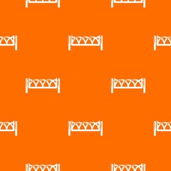 Fence wooden pattern vector orange for any web design best