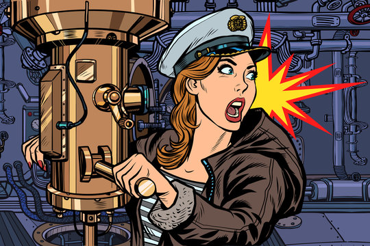 submarine a woman captain, battle alert