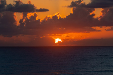 Naklejka na ściany i meble Sunrise over the Atlantic Ocean