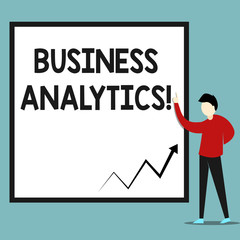 Word writing text Business Analytics. Business photo showcasing methodical exploration of an organization s is data Zigzag arrow line diagram chart presented in white big board by lecturer