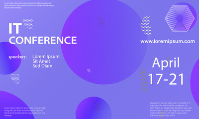 Obraz premium Conference announcement design template