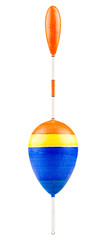 Colorful fishing float isolated on white. © Dickov