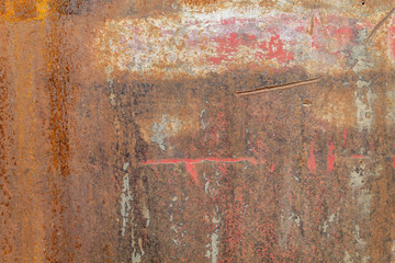 Old Weathered Corrugated Rusty Metal Texture