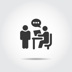 People Talking Icon Vector Illustration