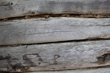 gray logs wall