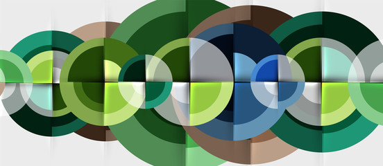 Geometric design abstract background - circles