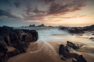 Corbiere light house at sunset
