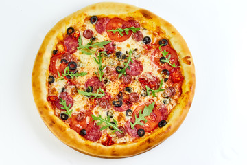 pizza isolated on white background