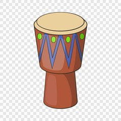 Fototapeta na wymiar Ethnic drum icon. Cartoon illustration of ethnic drum vector icon for web
