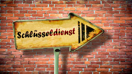 Fototapeta premium Schild 380 - Schlüsseldienst