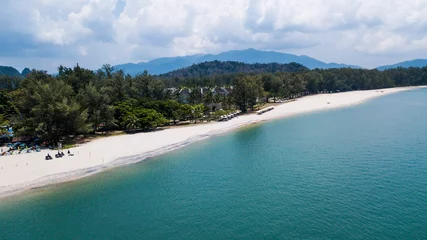 Foto op Canvas Drone view Tanjung Rhu Beach in summer, Malaysia, Asia © Xavier Lorenzo