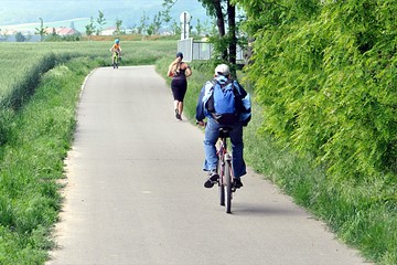 people and bike