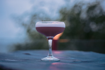 glass of cocktails