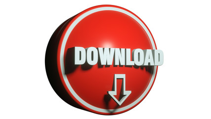 3d render. Download icon 3d concept