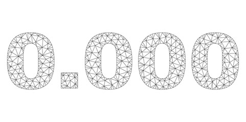 Mesh vector 0.000 text. Abstract lines and points are organized into 0.000 black carcass symbols. Linear frame 2D polygonal mesh in vector EPS format.