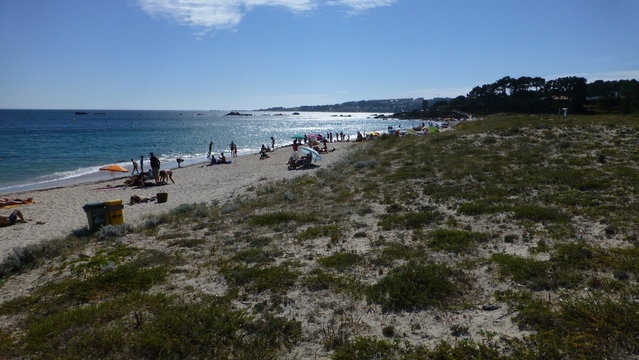 Lanzada, beach in O Grove. Galicia.Spain