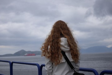Fototapeta premium Woman in Norway