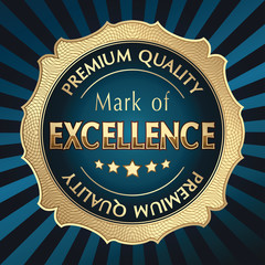 Premium quality decorative golden emblem