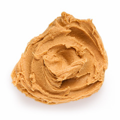 Peanut butter on white