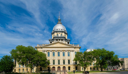 Fototapeta na wymiar Springfield, Illinois - State Capitol Building. Springfield, Illinois, USA.