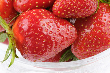 Sweet ripe strawberry