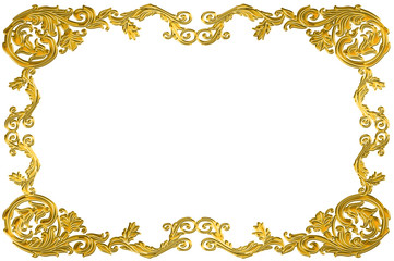golden floral frame