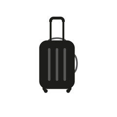 Suitcase icon. Simple flat vector illustration
