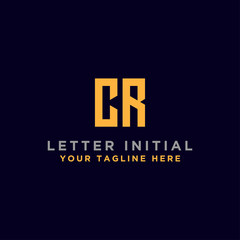 logo design inspiration for companies from the initial letters of the CR logo icon. -Vector