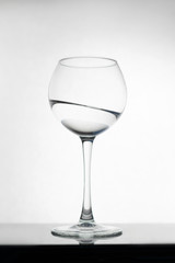 Water with wine glass