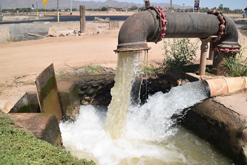 Arizona irrigation water pipe system