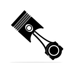 piston icon. Vector concept illustration for design.