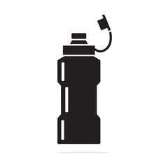 Sports water bottle icon. Vector concept illustration for design.