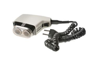 electric razor on white