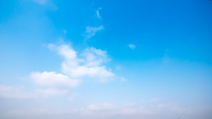Clear and sunset sky  with cloud in summer