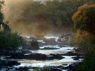 Fototapeta na wymiar Sunrise on the river