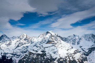 Fototapeta na wymiar Schilthorn mountain in summer, Switzerland