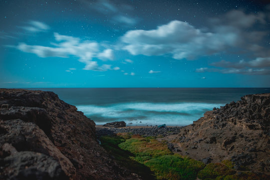 Precioso paisaje nocturno