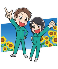 作業員のイラスト素材