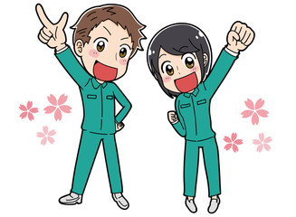 作業員のイラスト素材