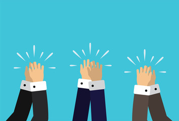Fototapeta premium symbol, friendship, happy, greeting, sign, language, acclaim, body, high, communication, cheers, audience, agreement, appreciation, cheerful, congratulate, celebration, success, applause, support, ide