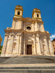 Fototapeta premium The church of Sant'Anna in Cagliari in Sardinia