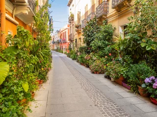 Selbstklebende Fototapeten The streets of Cagliari in Sardinia © Lunipa